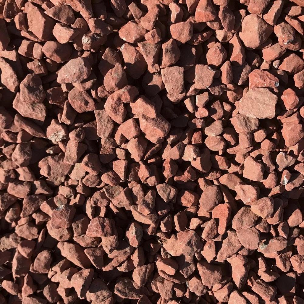 3/4″ Red Crushed Stone – Merrimack Landscape Materials